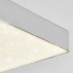 Plafonnier Mentque LED Argenté, 1 lumière