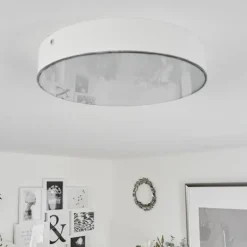 Plafonnier Mentque LED Blanc, 1 lumière