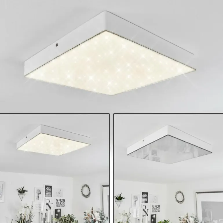 Plafonnier Mentque LED Blanc, 1 lumière