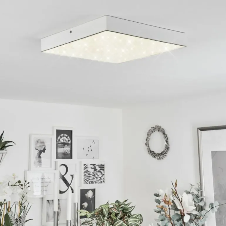 Plafonnier Mentque LED Blanc, 1 lumière