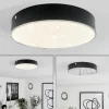 Plafonnier Mentque LED Noir, 1 lumière