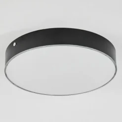 Plafonnier Mentque LED Noir, 1 lumière