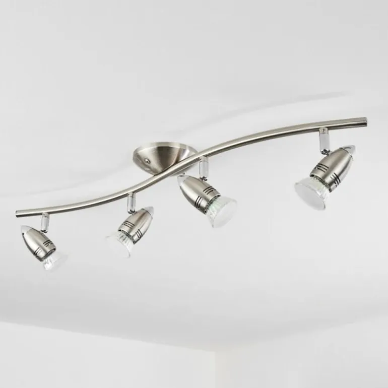 Plafonnier Mirandol Nickel mat, 4 lumières