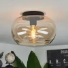 Plafonnier Molloy Ambre, 1 lumière