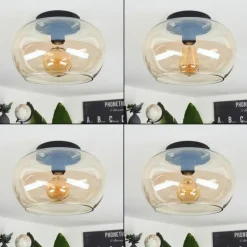 Plafonnier Molloy Ambre, 1 lumière