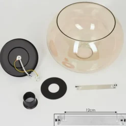 Plafonnier Molloy Ambre, 1 lumière