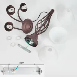 Plafonnier Mosquerito Rouille, 3 lumières