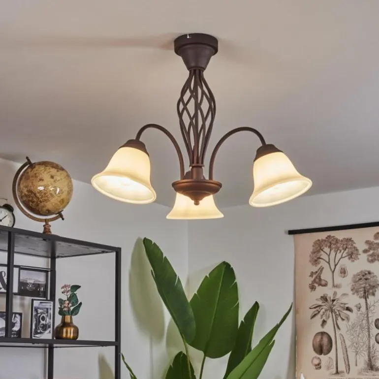 Plafonnier Mosquerito Rouille, 3 lumières
