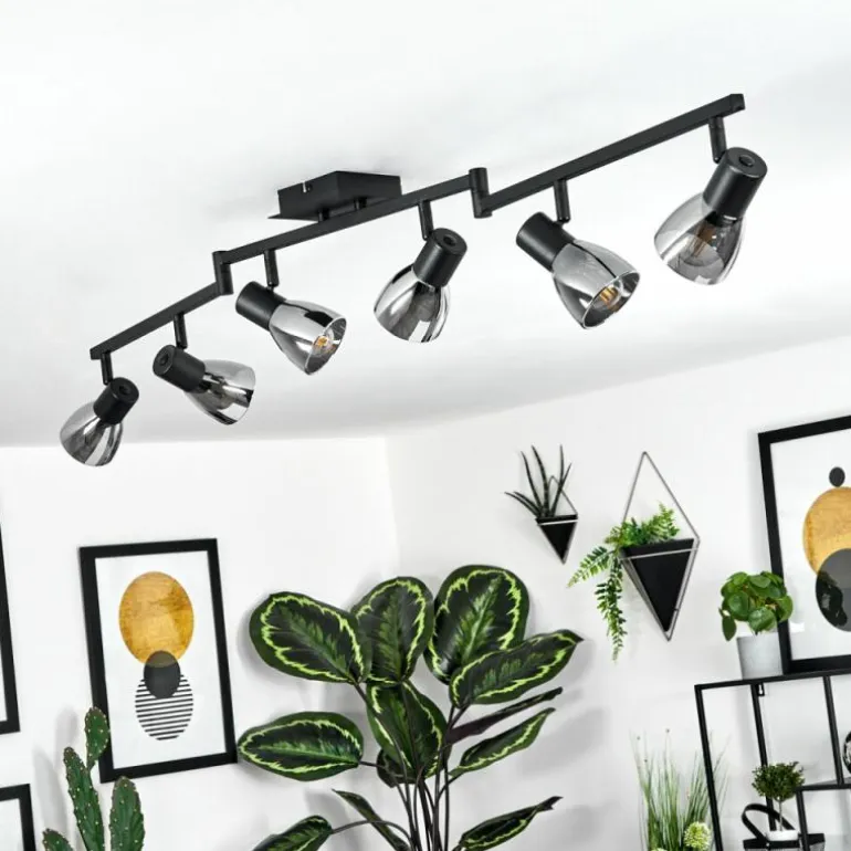 Plafonnier Murianette Noir, 6 lumières