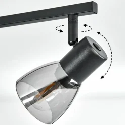 Plafonnier Murianette Noir, 6 lumières