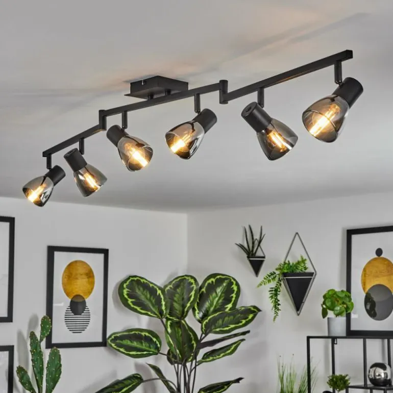 Plafonnier Murianette Noir, 6 lumières