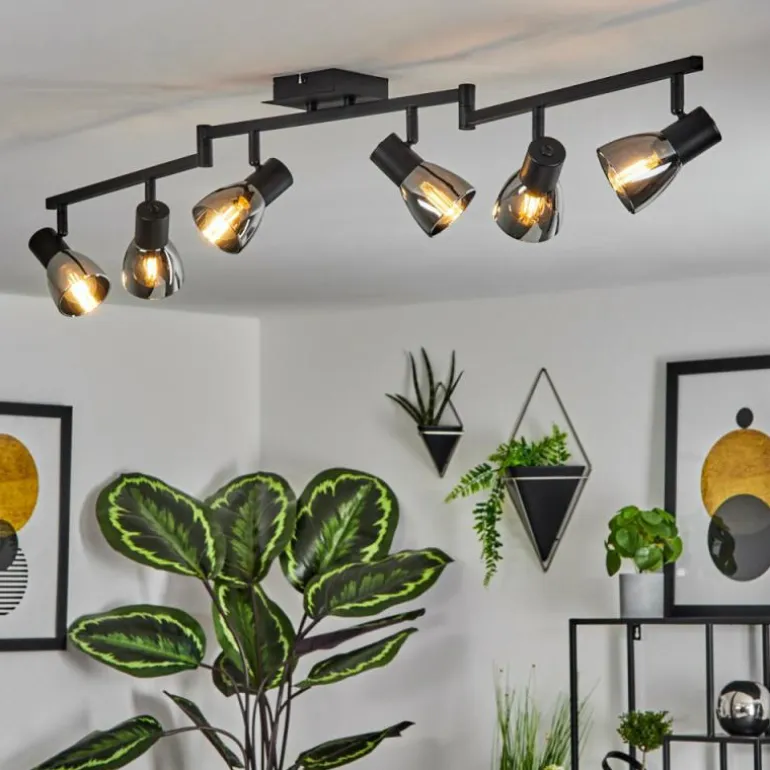 Plafonnier Murianette Noir, 6 lumières