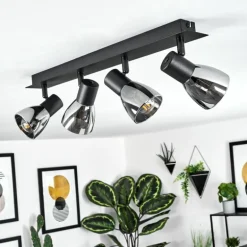 Plafonnier Murianette Noir, 4 lumières