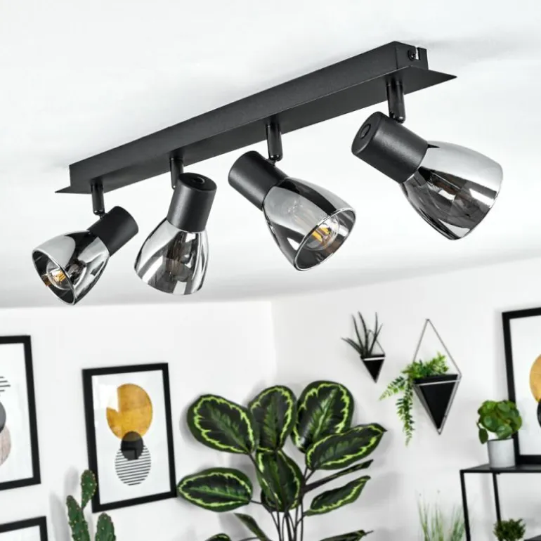 Plafonnier Murianette Noir, 4 lumières