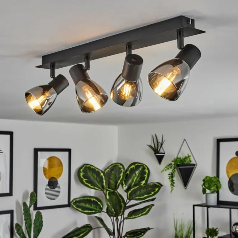 Plafonnier Murianette Noir, 4 lumières