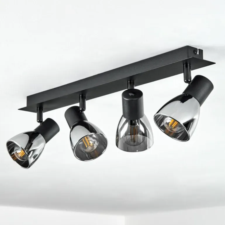 Plafonnier Murianette Noir, 4 lumières