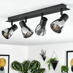 Plafonnier Murianette Noir, 4 lumières