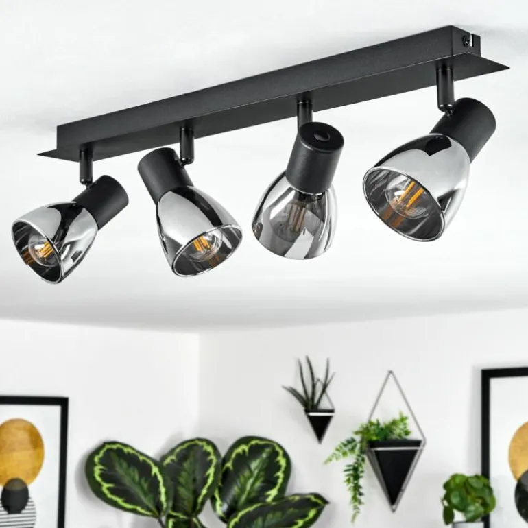 Plafonnier Murianette Noir, 4 lumières