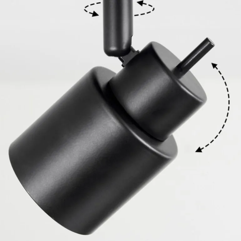 Plafonnier Nestavel LED Noir, 3 lumières