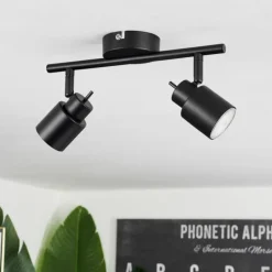 Plafonnier Nestavel LED Noir, 2 lumières