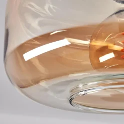 Plafonnier Pedreles Ambre, 1 lumière