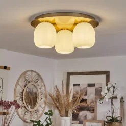 Plafonnier Pintacura Laiton, 3 lumières