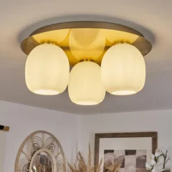 Plafonnier Pintacura Laiton, 3 lumières