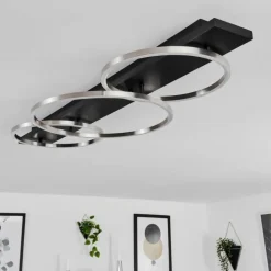 Plafonnier Pompu LED Noir, 3 lumières