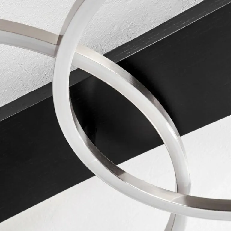 Plafonnier Pompu LED Noir, 2 lumières