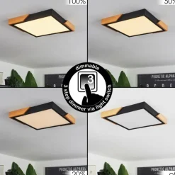 Plafonnier Pontchardon LED Écru, Noir, 1 lumière