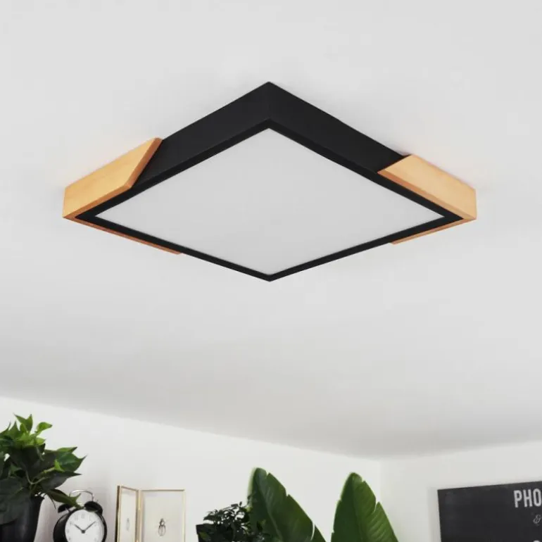 Plafonnier Pontchardon LED Écru, Noir, 1 lumière