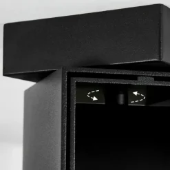 Plafonnier Prassinet Noir, 2 lumières