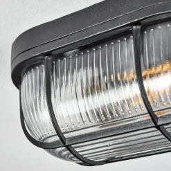 Plafonnier Quintay Noir, 1 lumière