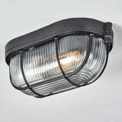 Plafonnier Quintay Noir, 1 lumière
