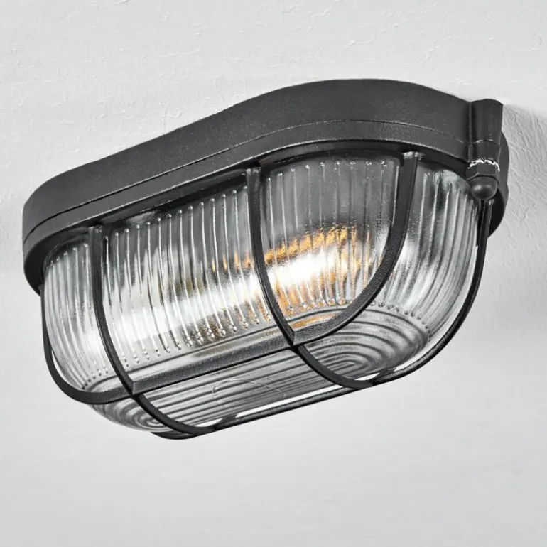 Plafonnier Quintay Noir, 1 lumière