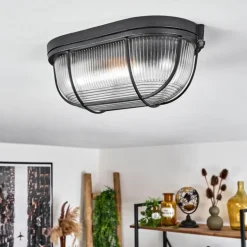Plafonnier Quintay Noir, 1 lumière