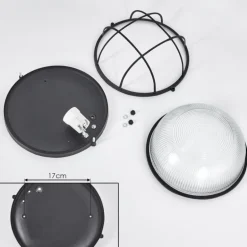 Plafonnier Quintay Noir, 1 lumière
