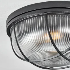 Plafonnier Quintay Noir, 1 lumière