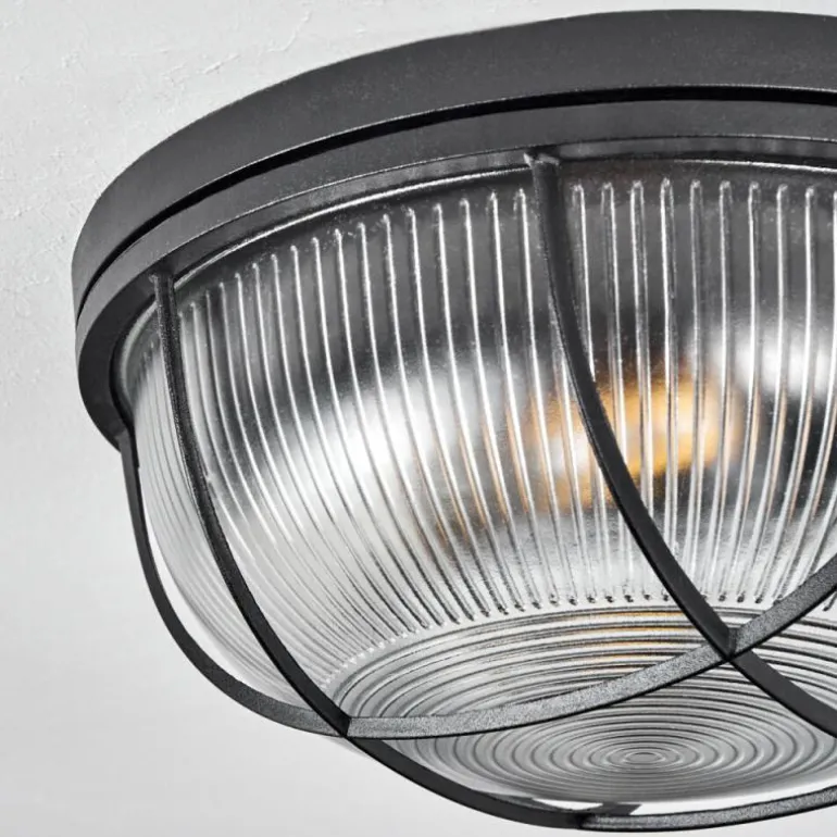 Plafonnier Quintay Noir, 1 lumière