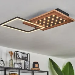 Plafonnier Ramilos LED Écru, Noir, 1 lumière
