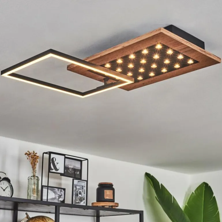 Plafonnier Ramilos LED Écru, Noir, 1 lumière