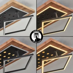 Plafonnier Ramilos LED Écru, Noir, 1 lumière