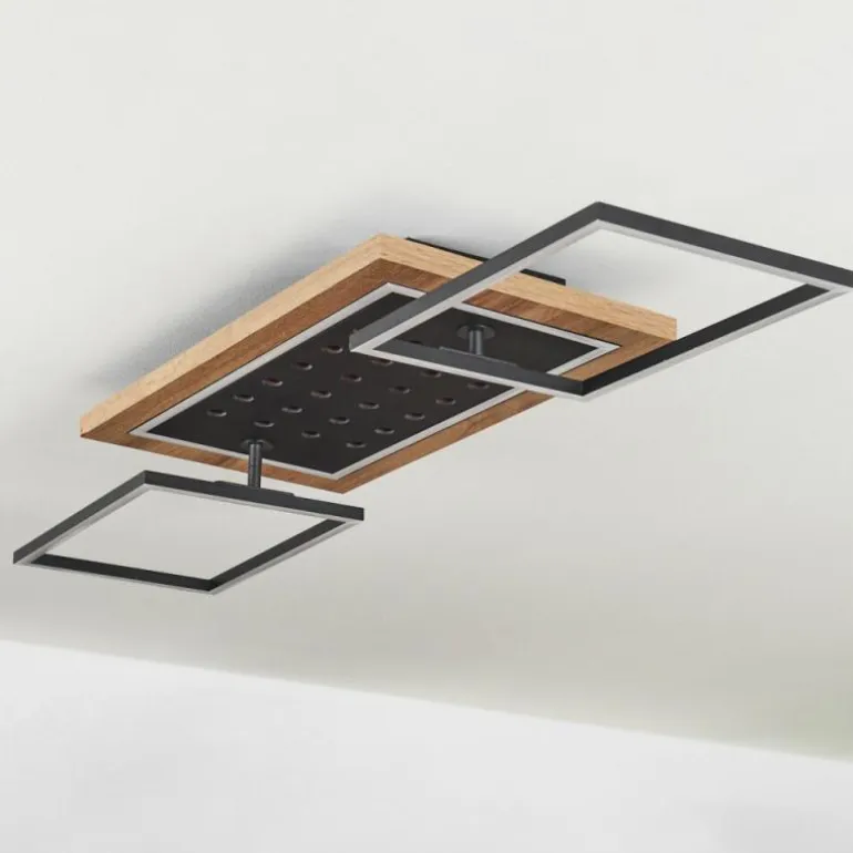 Plafonnier Ramilos LED Écru, Noir, 1 lumière