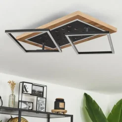 Plafonnier Ramilos LED Écru, Noir, 1 lumière