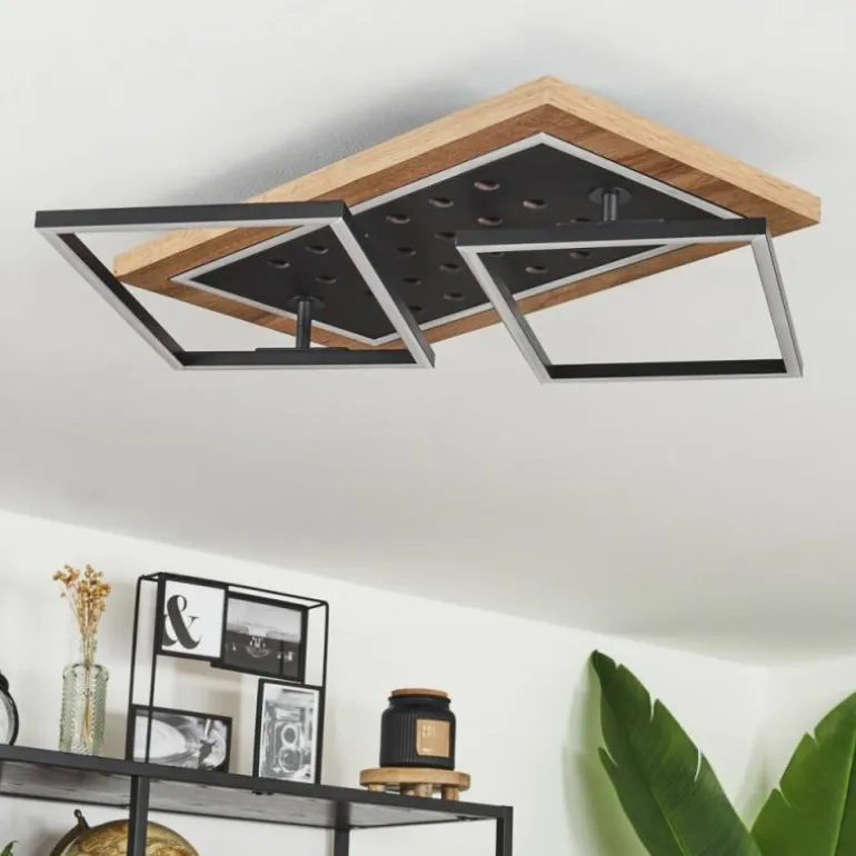 Plafonnier Ramilos LED Écru, Noir, 1 lumière