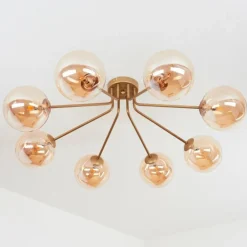 Plafonnier Remaisnil Laiton, 8 lumières