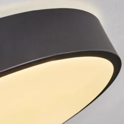 Plafonnier Samaira LED Noir, 1 lumière