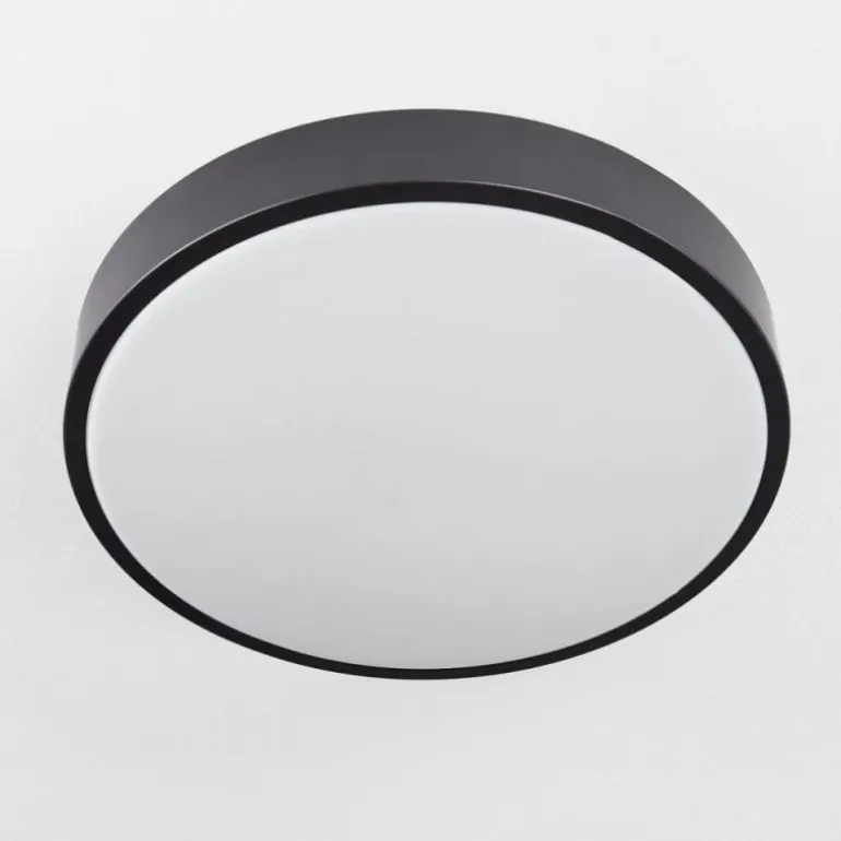 Plafonnier Samaira LED Noir, 1 lumière