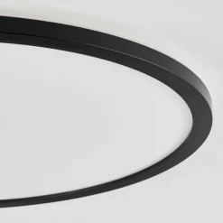 Plafonnier Sasinhosa LED Noir, 1 lumière, Télécommandes