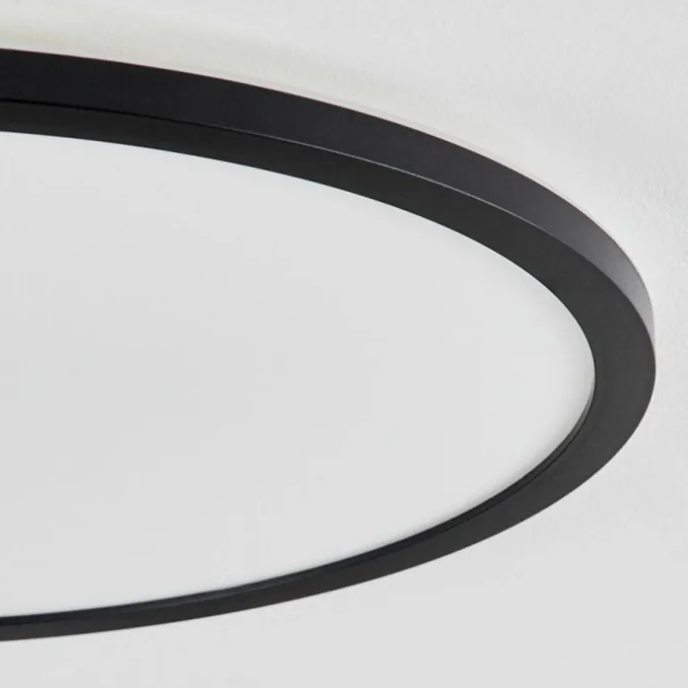Plafonnier Sasinhosa LED Noir, 1 lumière, Télécommandes